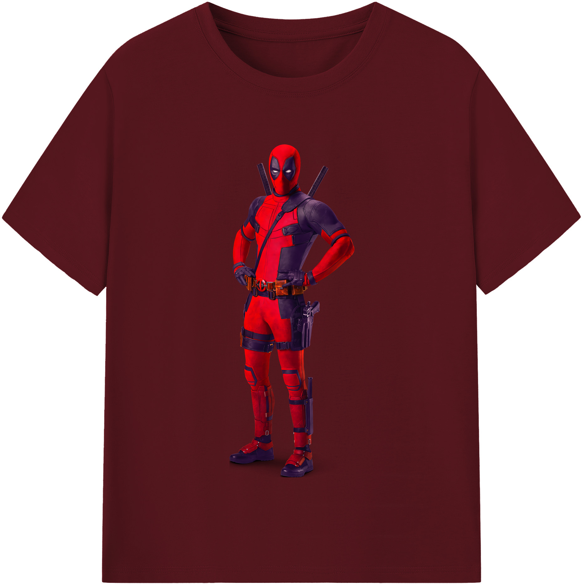 （画像用） Deadpool デッドプール 綿100％半袖Tシャツ（フロントプリント）